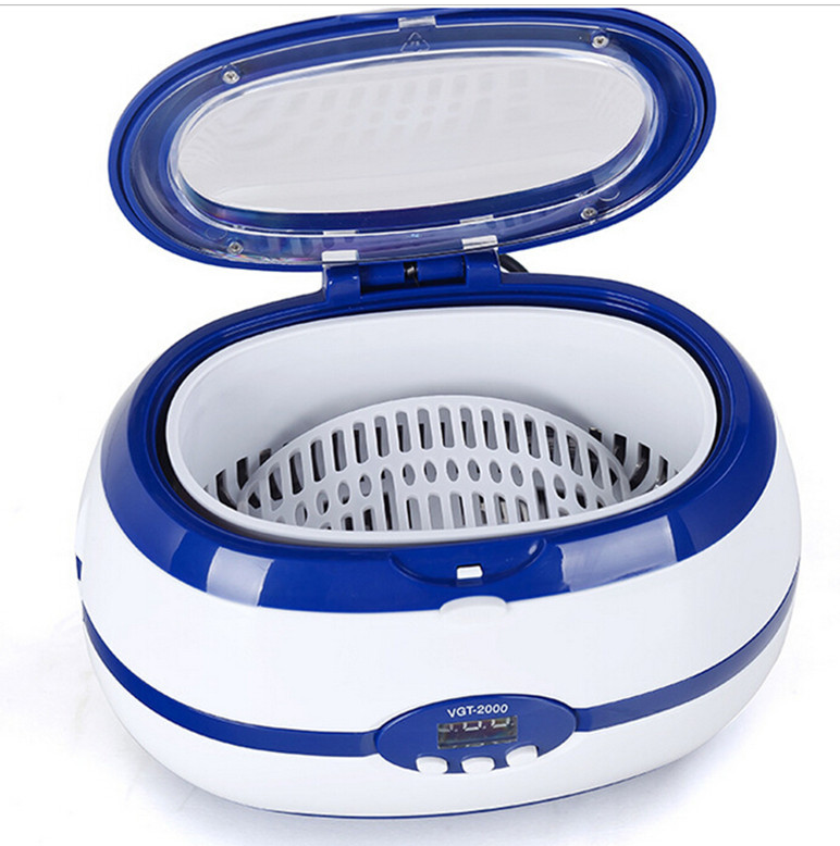 VGT-2000 600ml Mini Digital Display Ultrasonic Cleaner Bath For Cleaning Jewelry Watch Glasses